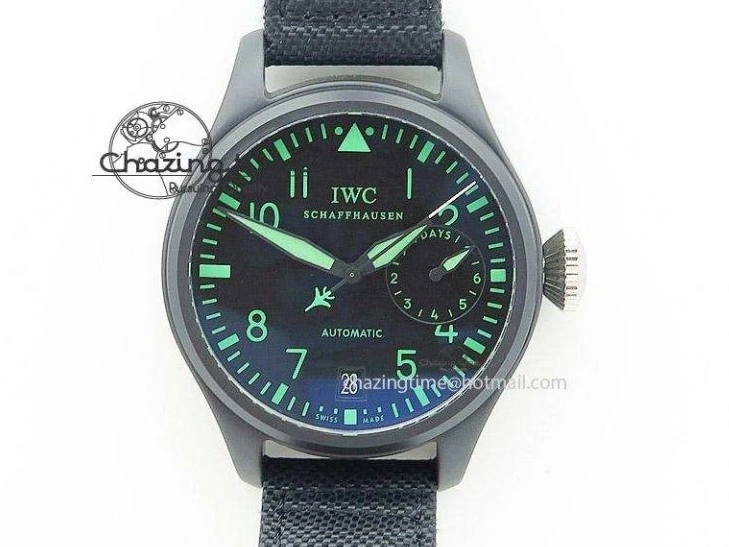 MIROTIME 0329 Pilot Mark XX IW328201 ZF 1:1 Best Edition Black Dial on Black Leather Strap A Affordable 7028